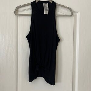 Free People Black Ribbed Tank Top XS